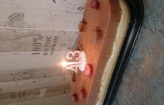 R�gime Dukan (recette minceur) : G�teau P�tissier � la Rhubarbe  #dukan https://www.proteinaute.com/recette-gateau-patissier-a-la-rhubarbe-13709.html