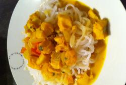 Recette Dukan : Curry de colin au lait de coco et konjacs