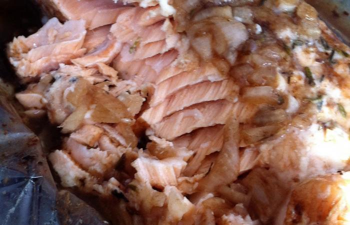 Rgime Dukan (recette minceur) : Papillote de saumon  la crme balsamique #dukan https://www.proteinaute.com/recette-papillote-de-saumon-a-la-creme-balsamique-13722.html