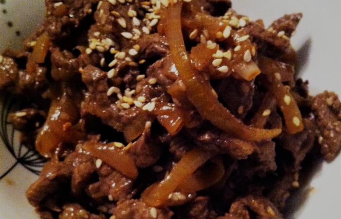 Régime Dukan (recette minceur) : Bulgogi 'boeuf corréen' #dukan https://www.proteinaute.com/recette-bulgogi-boeuf-correen-13730.html