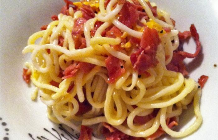 Régime Dukan (recette minceur) : Konjac façon carbonara #dukan https://www.proteinaute.com/recette-konjac-facon-carbonara-13743.html