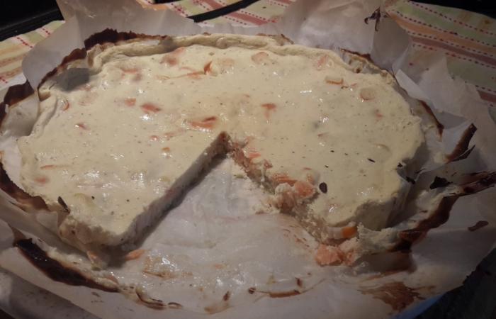 R�gime Dukan (recette minceur) : Quiche sans p�te � la truite fum�e  surimi et vache qui rit #dukan https://www.proteinaute.com/recette-quiche-sans-pate-a-la-truite-fumee-surimi-et-vache-qui-rit-13757.html