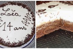 Recette Dukan : Gâteau de fête: chocolat et vanille 