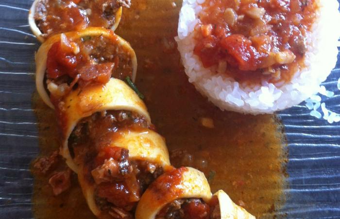 Encornets farcis � la sicilienne