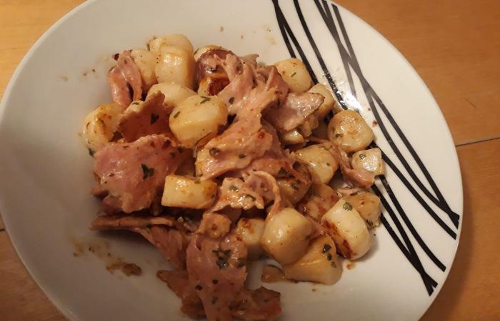 Saint-jacques et jambon