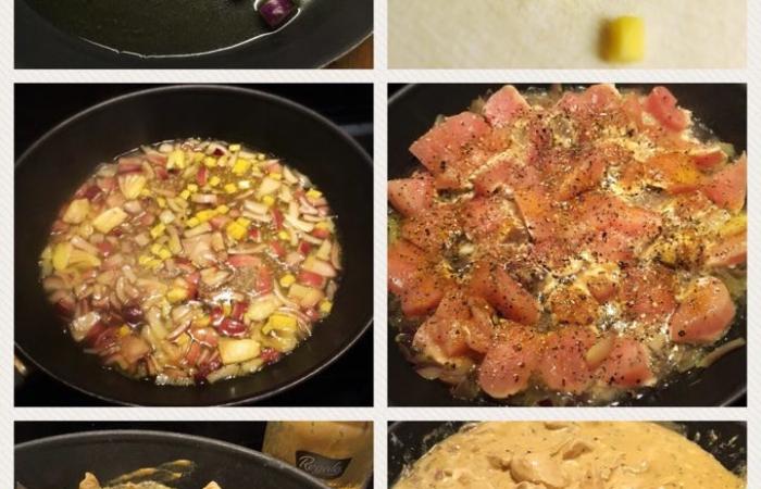 R�gime Dukan (recette minceur) : D�s de poulet � la moutarde et au gingembre #dukan https://www.proteinaute.com/recette-des-de-poulet-a-la-moutarde-et-au-gingembre-13924.html