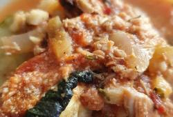 Recette Dukan : Tian courgettes - tomates - thon