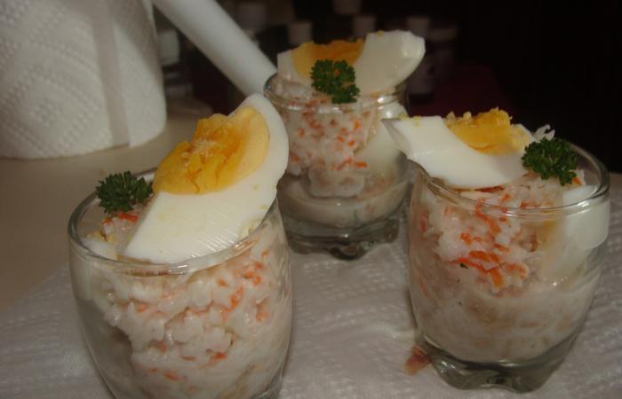 Rgime Dukan (recette minceur) : Verrine de thon et miettes de crabe (env 4/5 verrines) #dukan https://www.proteinaute.com/recette-verrine-de-thon-et-miettes-de-crabe-env-4-5-verrines-1412.html