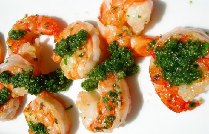 Rgime Dukan (recette minceur) : Crevettes sauce verte #dukan https://www.proteinaute.com/recette-crevettes-sauce-verte-1491.html