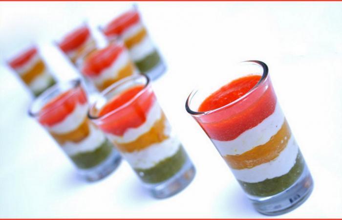 R�gime Dukan (recette minceur) : Trio de poivrons, cr�me de ch�vre #dukan https://www.proteinaute.com/recette-trio-de-poivrons-creme-de-chevre-1593.html