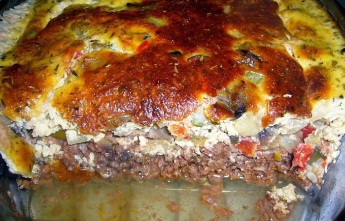 Régime Dukan (recette minceur) : Moussaka provençale (gratin de légumes, de boeuf, et d'oeuf) #dukan https://www.proteinaute.com/recette-moussaka-provencale-gratin-de-legumes-de-boeuf-et-d-oeuf-1670.html