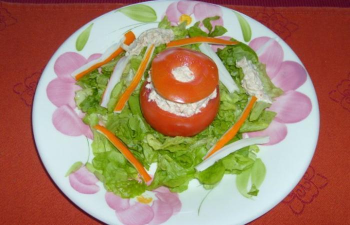 Régime Dukan (recette minceur) : Tomates surprises #dukan https://www.proteinaute.com/recette-tomates-surprises-1678.html