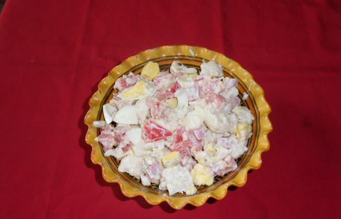 Régime Dukan (recette minceur) : Salade Piémontaise revisitée #dukan https://www.proteinaute.com/recette-salade-piemontaise-revisitee-1709.html