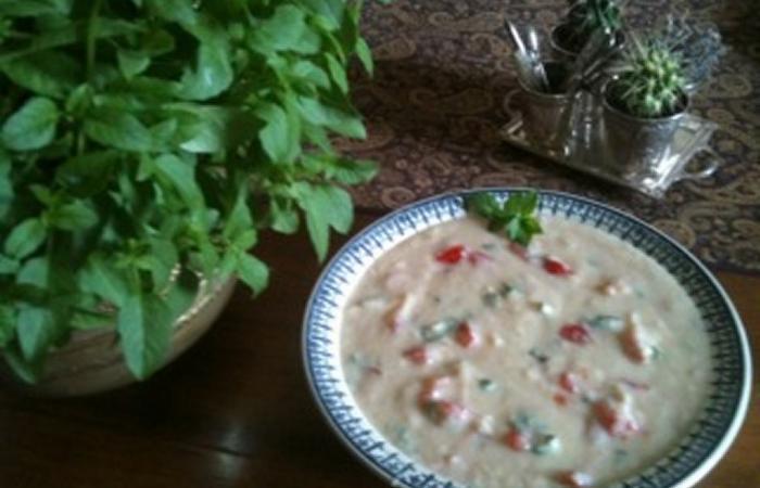 Rgime Dukan (recette minceur) : Gaspacho (soupe froide) d'asperges #dukan https://www.proteinaute.com/recette-gaspacho-soupe-froide-d-asperges-2236.html