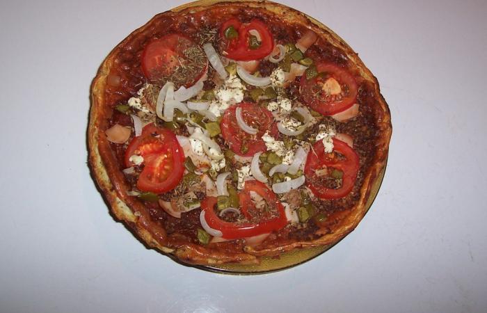 R�gime Dukan (recette minceur) : Pizza du jeudi sans son et sans jaune d'oeuf  #dukan https://www.proteinaute.com/recette-pizza-du-jeudi-sans-son-et-sans-jaune-d-oeuf-2367.html