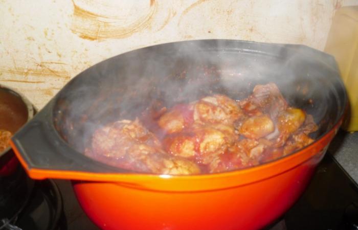R�gime Dukan (recette minceur) : Poulet fa�on basquaise #dukan https://www.proteinaute.com/recette-poulet-facon-basquaise-2521.html