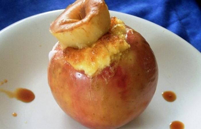 Pommes au flan caramel