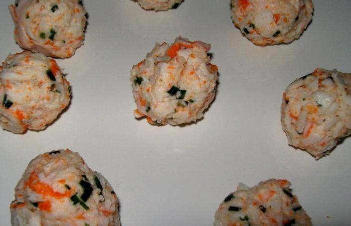 R�gime Dukan (recette minceur) : Boulettes de surimi � la ciboulette  #dukan https://www.proteinaute.com/recette-boulettes-de-surimi-a-la-ciboulette-2581.html