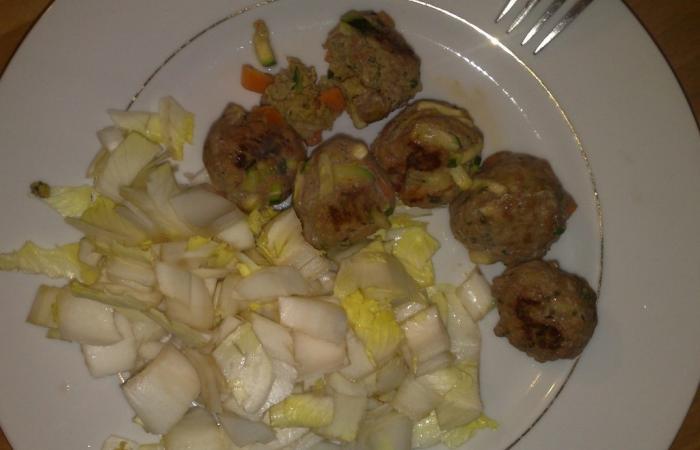 R�gime Dukan (recette minceur) : Boulettes de viande aux l�gumes #dukan https://www.proteinaute.com/recette-boulettes-de-viande-aux-legumes-2641.html