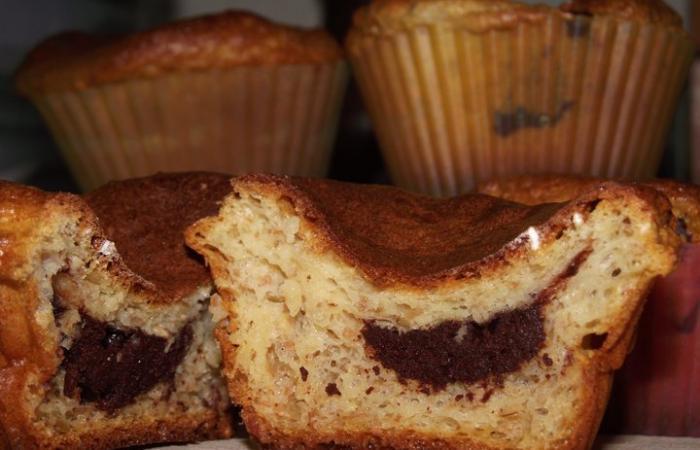 R�gime Dukan (recette minceur) : Muffins coeur choco #dukan https://www.proteinaute.com/recette-muffins-coeur-choco-2668.html