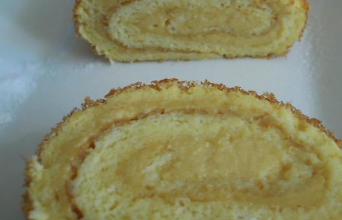 R�gime Dukan (recette minceur) : Roul� a la cr�me p�tissi�re sans tol�r� #dukan https://www.proteinaute.com/recette-roule-a-la-creme-patissiere-sans-tolere-2684.html