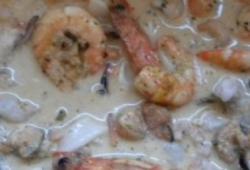 Recette Dukan : Crevettes au lait de coco et leurs fruits de mer 