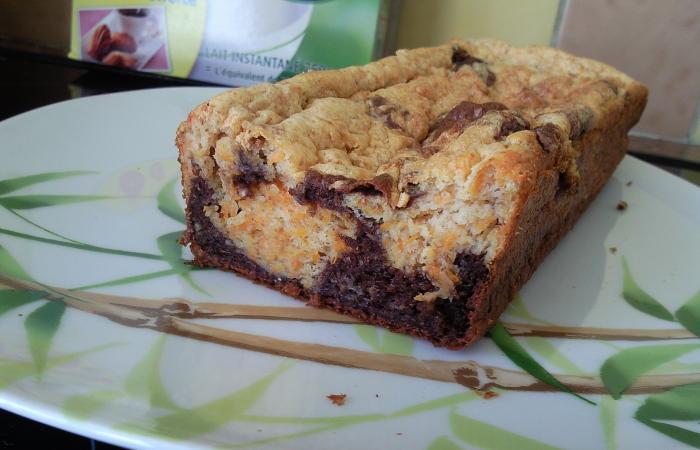 R�gime Dukan (recette minceur) : Marbr� potiron/chocolat #dukan https://www.proteinaute.com/recette-marbre-potiron-chocolat-2808.html