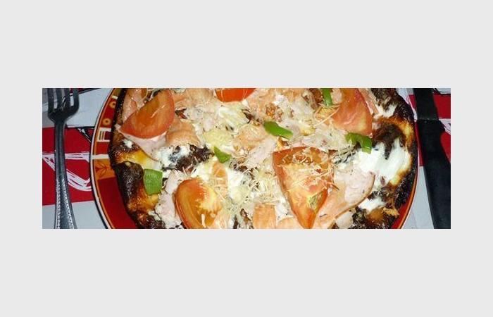 Rgime Dukan (recette minceur) : Pizza sans sons saumon, poivrons #dukan https://www.proteinaute.com/recette-pizza-sans-sons-saumon-poivrons-2856.html