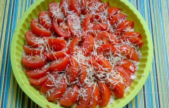 R�gime Dukan (recette minceur) : Tarte sans p�te, tomate et thon #dukan https://www.proteinaute.com/recette-tarte-sans-pate-tomate-et-thon-2951.html