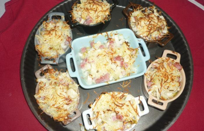 R�gime Dukan (recette minceur) : Gratin d'endives aux d�s de jambon #dukan https://www.proteinaute.com/recette-gratin-d-endives-aux-des-de-jambon-3196.html