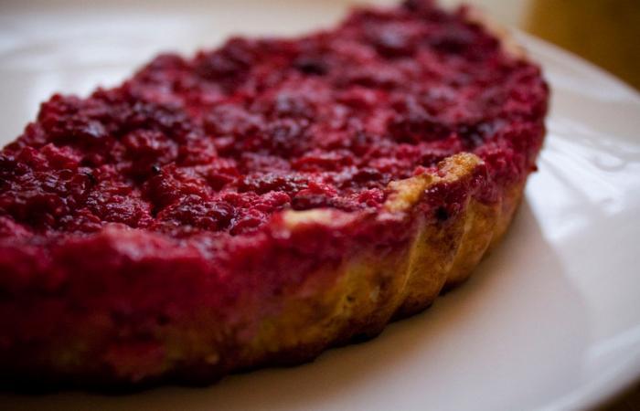 R�gime Dukan (recette minceur) : Tarte � la framboise (un r�gal�!) #dukan https://www.proteinaute.com/recette-tarte-a-la-framboise-un-regal-3243.html