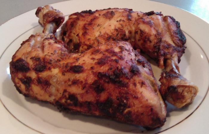 R�gime Dukan (recette minceur) : Cuisses de poulet r�tie sucr�e/sal�e #dukan https://www.proteinaute.com/recette-cuisses-de-poulet-rotie-sucree-salee-3252.html