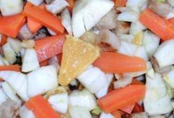 Recette Dukan : Salade marocaine d'hiver - poulet fenouil carotte orange