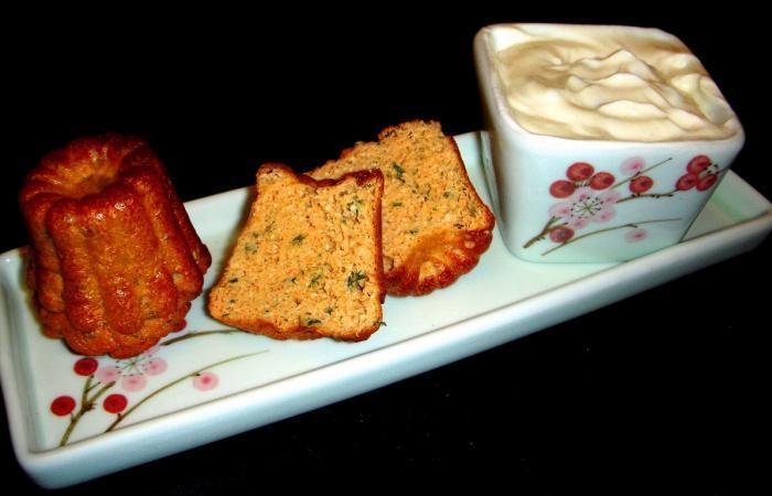 R�gime Dukan (recette minceur) : Cannel�s de saumon-tofu et leur sauce aux c�pres #dukan https://www.proteinaute.com/recette-canneles-de-saumon-tofu-et-leur-sauce-aux-capres-3409.html