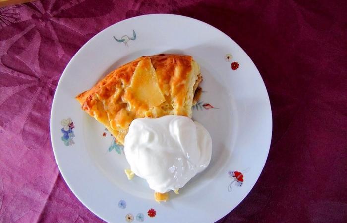 R�gime Dukan (recette minceur) : Tatin clafoutis aux pommes #dukan https://www.proteinaute.com/recette-tatin-clafoutis-aux-pommes-3557.html