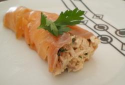 Recette Dukan : Saumon roulé au thon