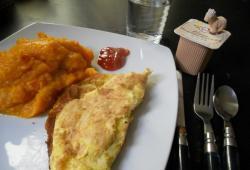 Recette Dukan : Omelette  l'arme de chvre et pure potimarron-pomme