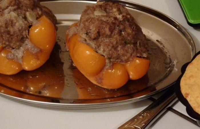 R�gime Dukan (recette minceur) : Doux Poivrons Far�is  #dukan https://www.proteinaute.com/recette-doux-poivrons-farcis-3780.html