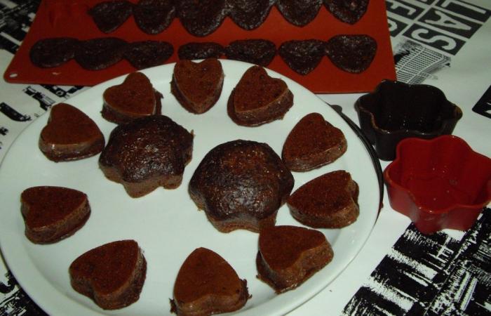 Rgime Dukan (recette minceur) : Petits moelleux au chocolat des amoureux  fondre de plaisir #dukan https://www.proteinaute.com/recette-petits-moelleux-au-chocolat-des-amoureux-a-fondre-de-plaisir-3831.html