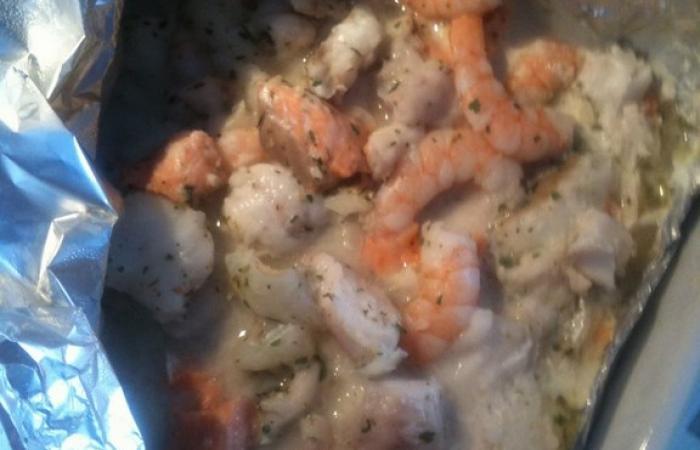 R�gime Dukan (recette minceur) : Papillotte de poissons emm�l�s #dukan https://www.proteinaute.com/recette-papillotte-de-poissons-emmeles-3984.html