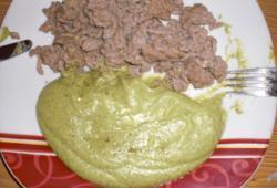 Recette Dukan : Pur�e Verte et sa viande 
