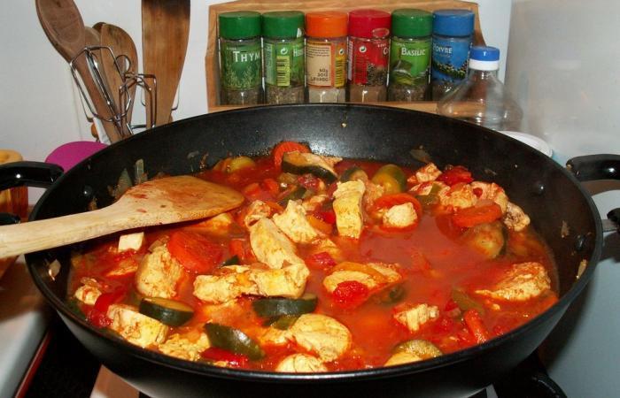 Poulet basquaise � ma fa�on