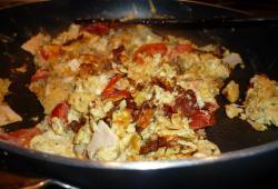 Recette Dukan : Omelette tofu jambon tomate cerise