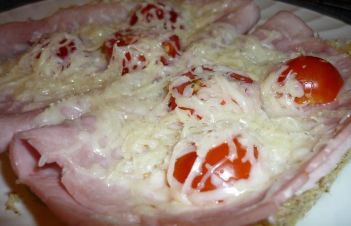 Régime Dukan (recette minceur) : Bruschetta Jambon / Tomates cerises #dukan https://www.proteinaute.com/recette-bruschetta-jambon-tomates-cerises-4220.html