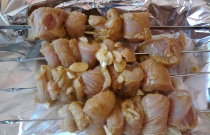 Régime Dukan (recette minceur) : Brochette marocaine #dukan https://www.proteinaute.com/recette-brochette-marocaine-4330.html
