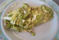Recette Dukan : Filet de pangas sur tagliatelle de courgette en papillotte