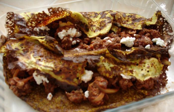 R�gime Dukan (recette minceur) : Cr�pes � la bolognaise #dukan https://www.proteinaute.com/recette-crepes-a-la-bolognaise-4372.html
