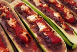 R�gime Dukan, la recette Courgettes farcies � la Mexicaine