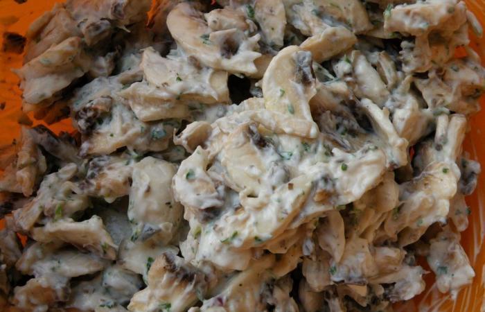 Régime Dukan (recette minceur) : Salade de champignons crus #dukan https://www.proteinaute.com/recette-salade-de-champignons-crus-4459.html