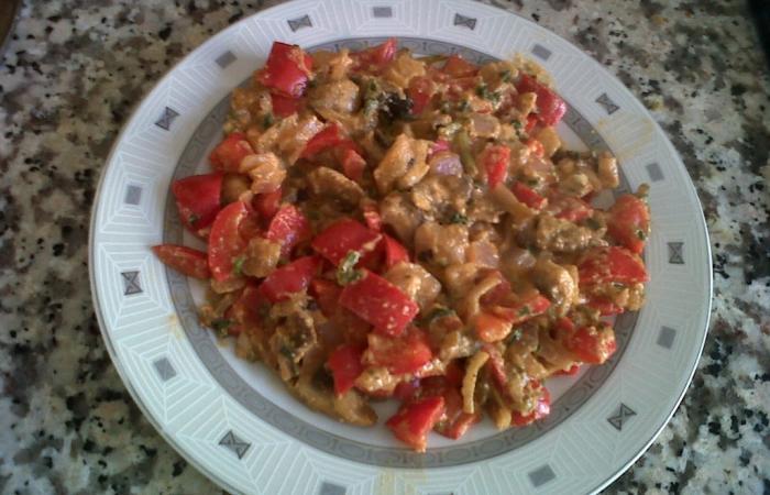 R�gime Dukan (recette minceur) : Champignons de Paris aux poivrons rouges #dukan https://www.proteinaute.com/recette-champignons-de-paris-aux-poivrons-rouges-4473.html